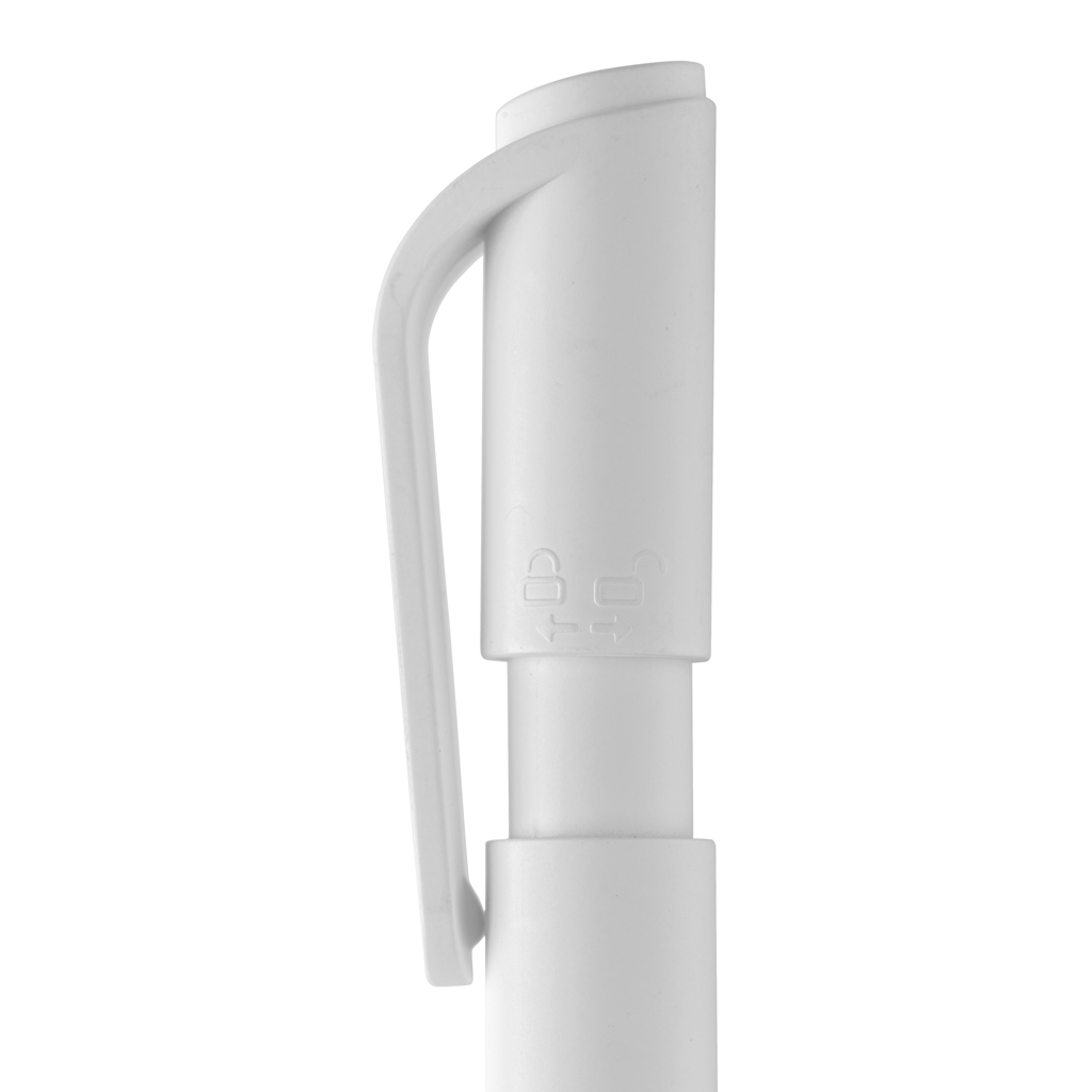 TwistLock Stift aus GRS-zertifiziert recyceltem ABS, weiß