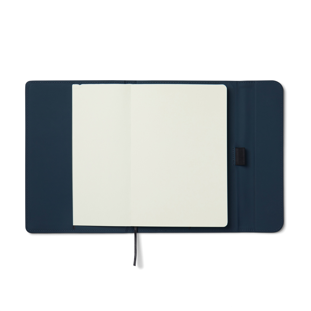 VINGA Baltimore GRS-zertifiziertes Papier & PU-Notizbuch, navy blau