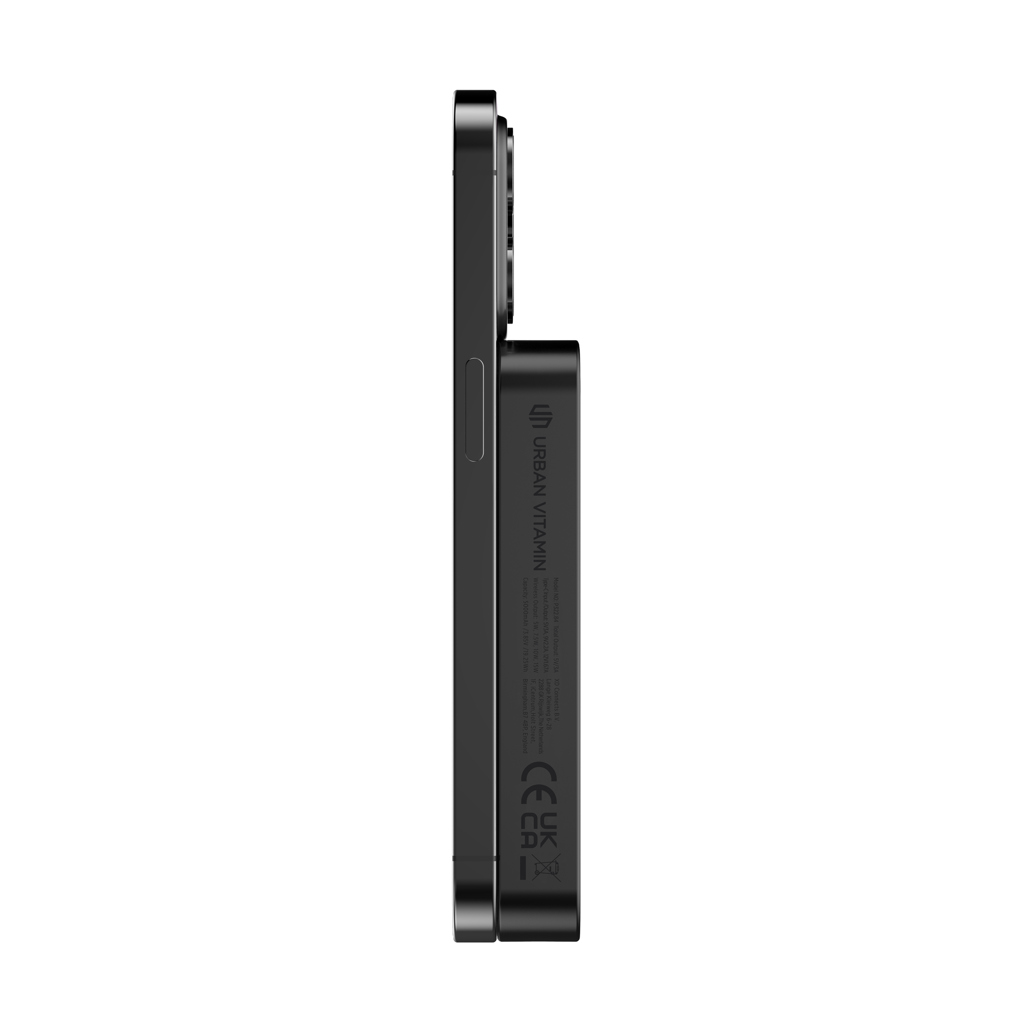 Urban Vitamin Compton 10000mAh Powerbank aus RCS Plastik/Alu, schwarz