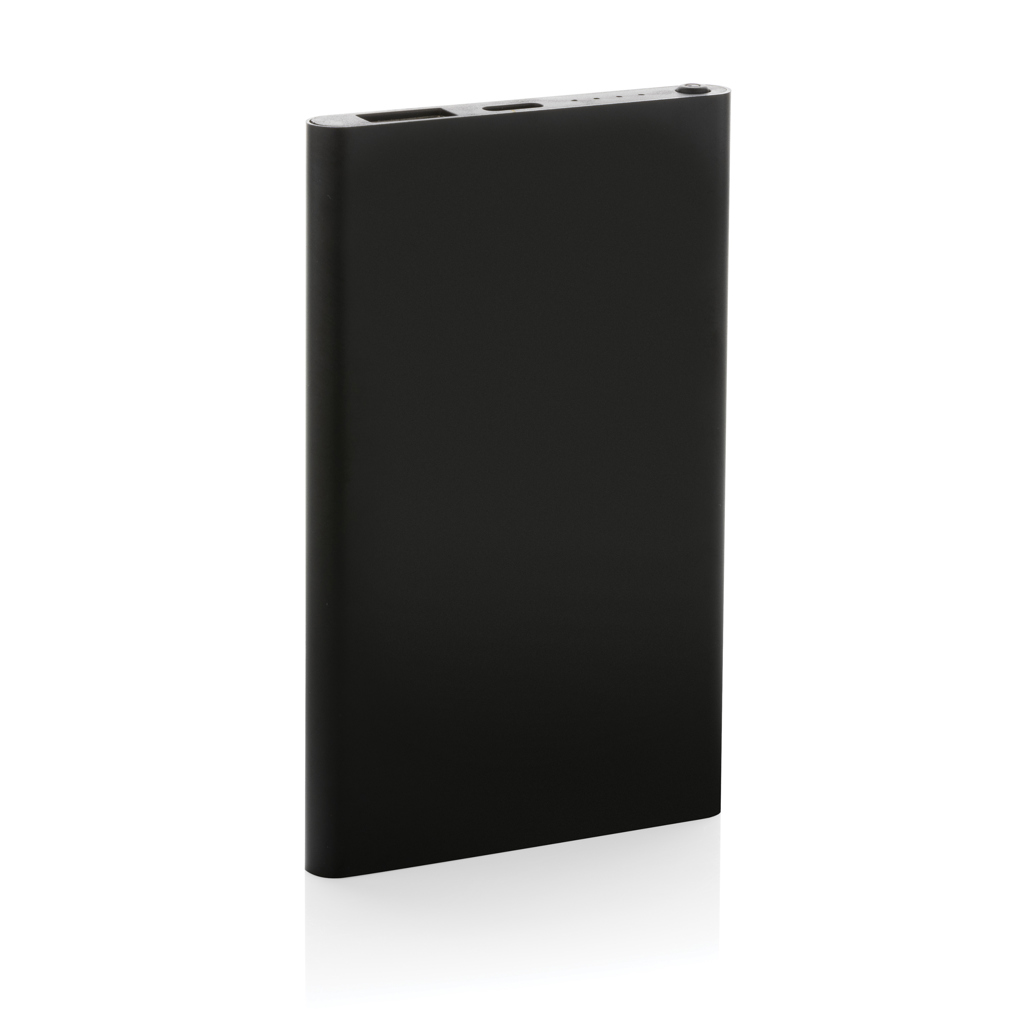4.000mAh Type-C Powerbank aus RCS recyeltem ABS & Aluminium, schwarz