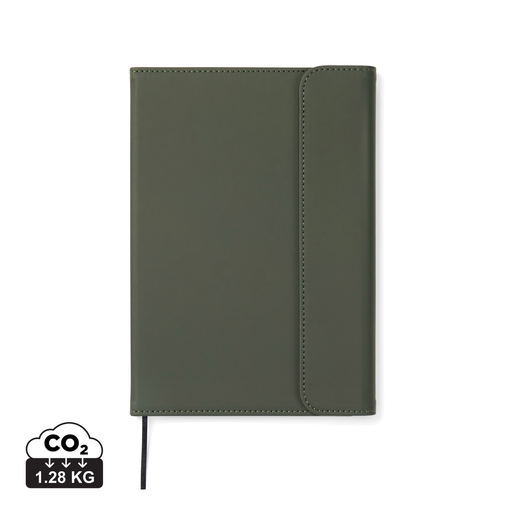 VINGA Baltimore GRS-zertifiziertes Papier & PU-Notizbuch, grün