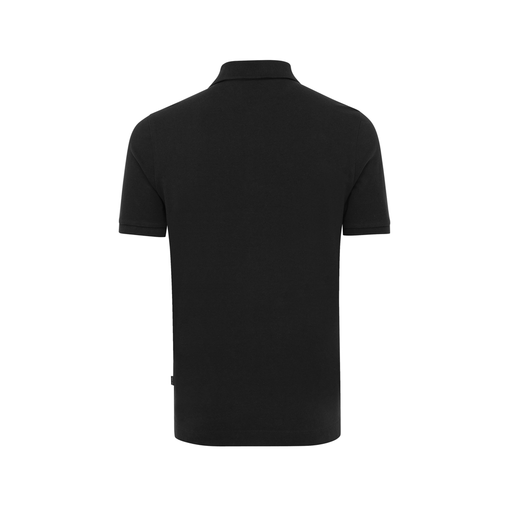 IQONIQ Yosemite Piqué-Poloshirt aus recycelter Baumwolle, schwarz XXS
