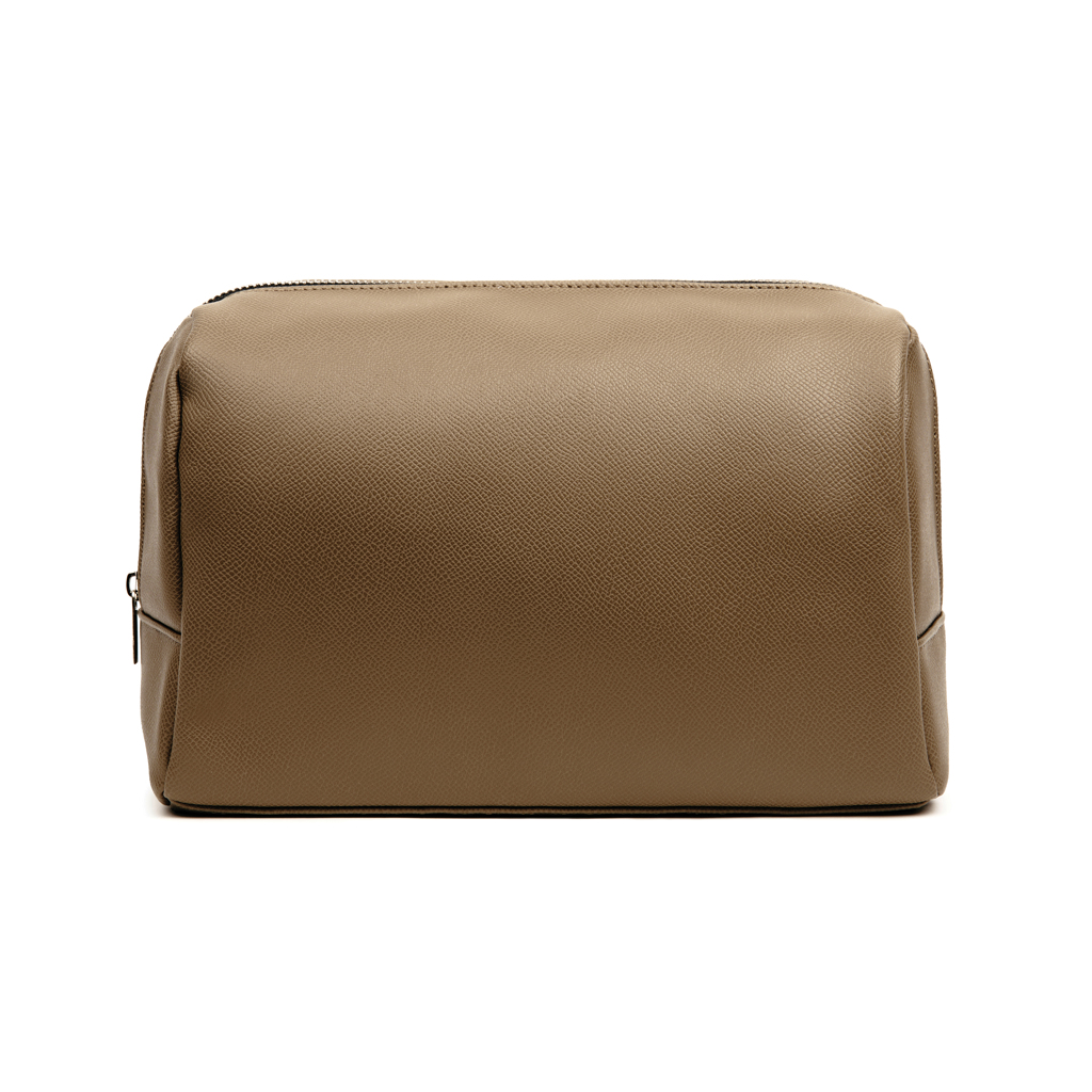 VINGA Bermond Kulturtasche aus RCS recyceltem PU, braun