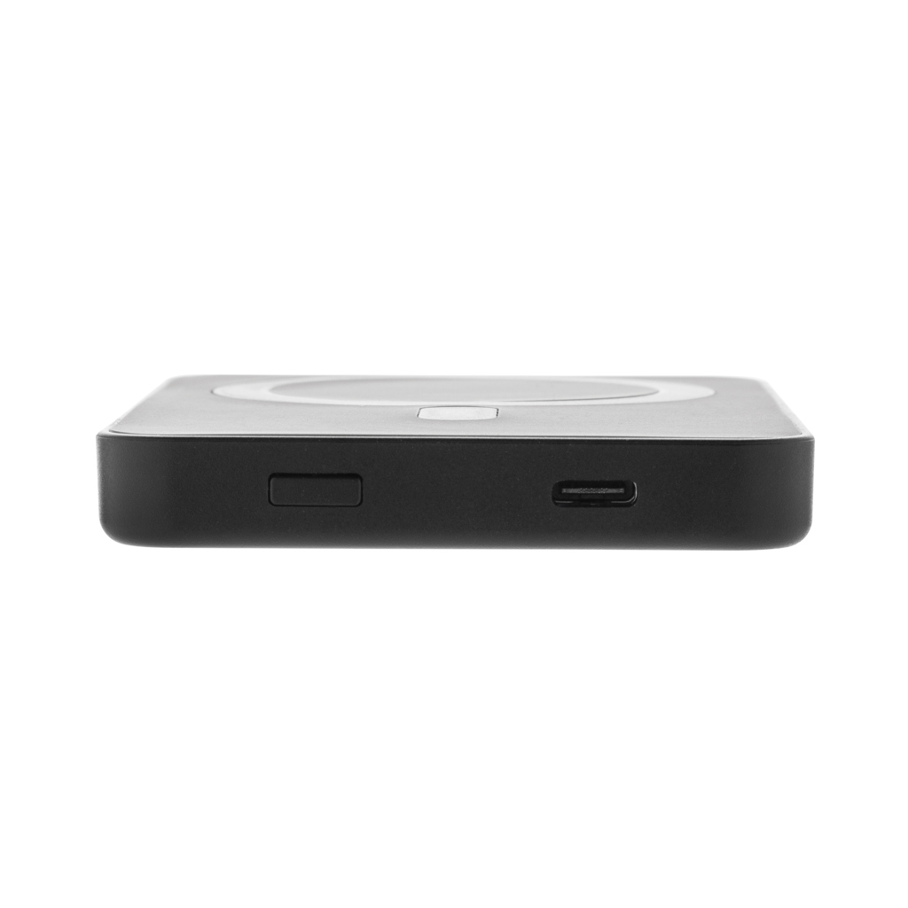 Magnetix 5.000mAh magnetische Powerbank aus RCS recycel. ABS, schwarz