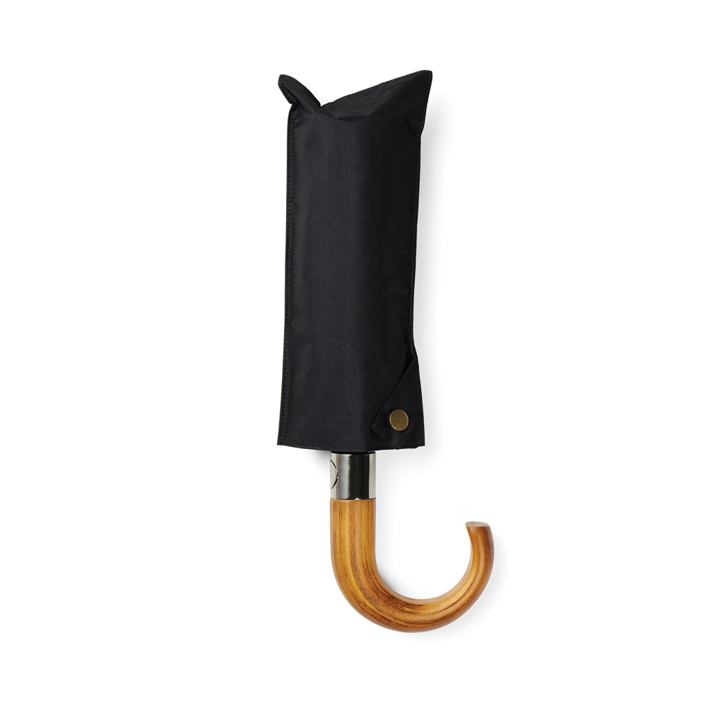 VINGA Bosler AWARE™ 21` faltbarer Schirm aus recyceltem PET, schwarz