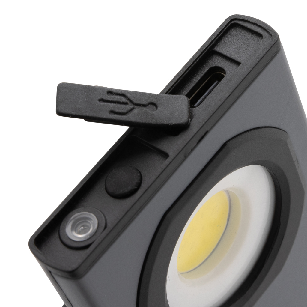 Gear X USB-Taschenlampe aus RCS rKunststoff mit 260 Lumen, grau