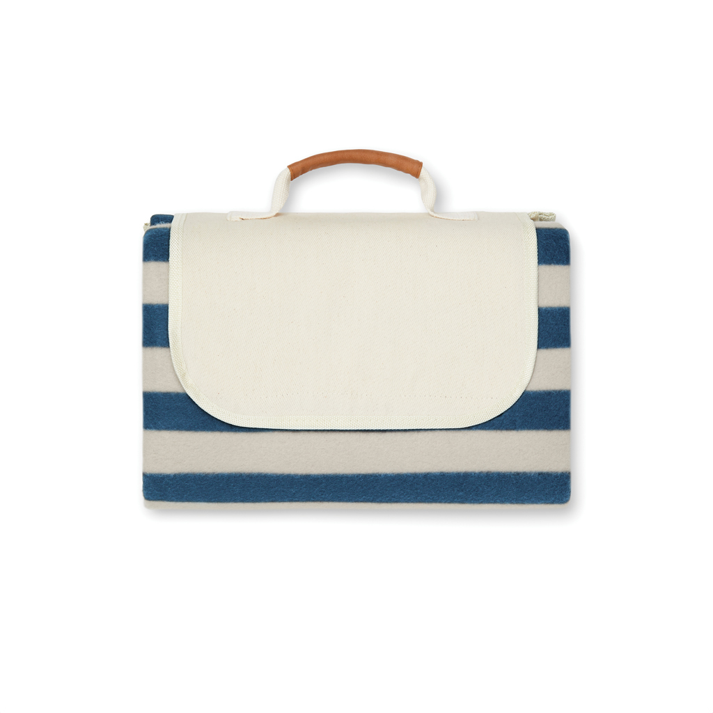 VINGA Alba GRS rPET kleine Picknickdecke, navy blau