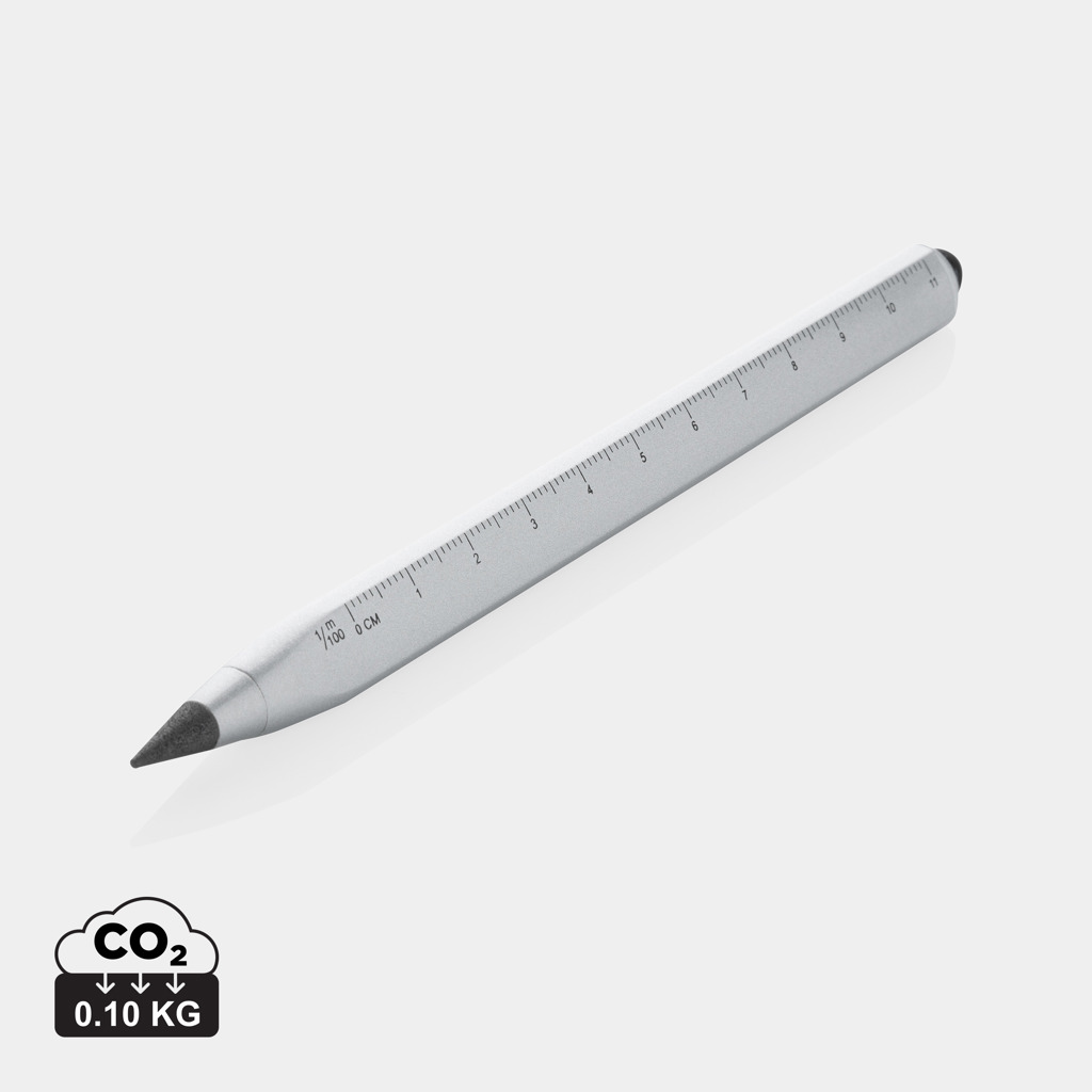 Eon Infinity Multitasking Stift aus RCS recycelt. Aluminium, silber