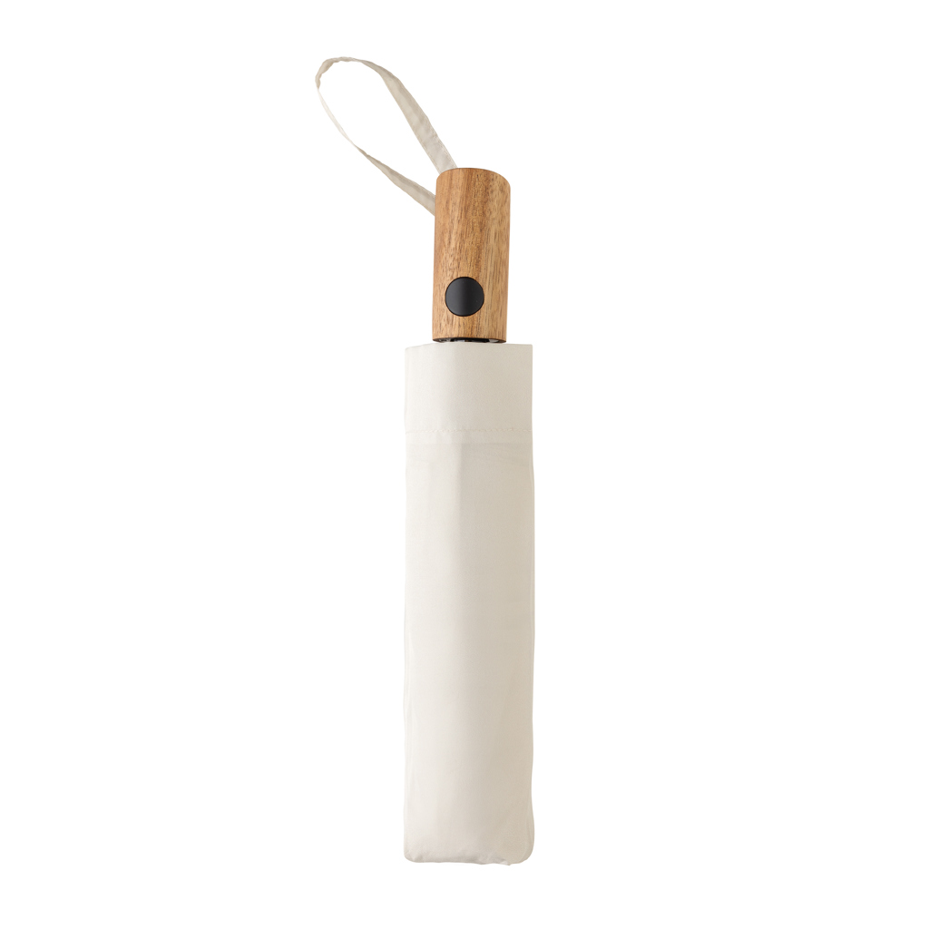 Kaycey 21“ Auto-Open Mini-Regenschirm aus AWARE™ rPET, beige