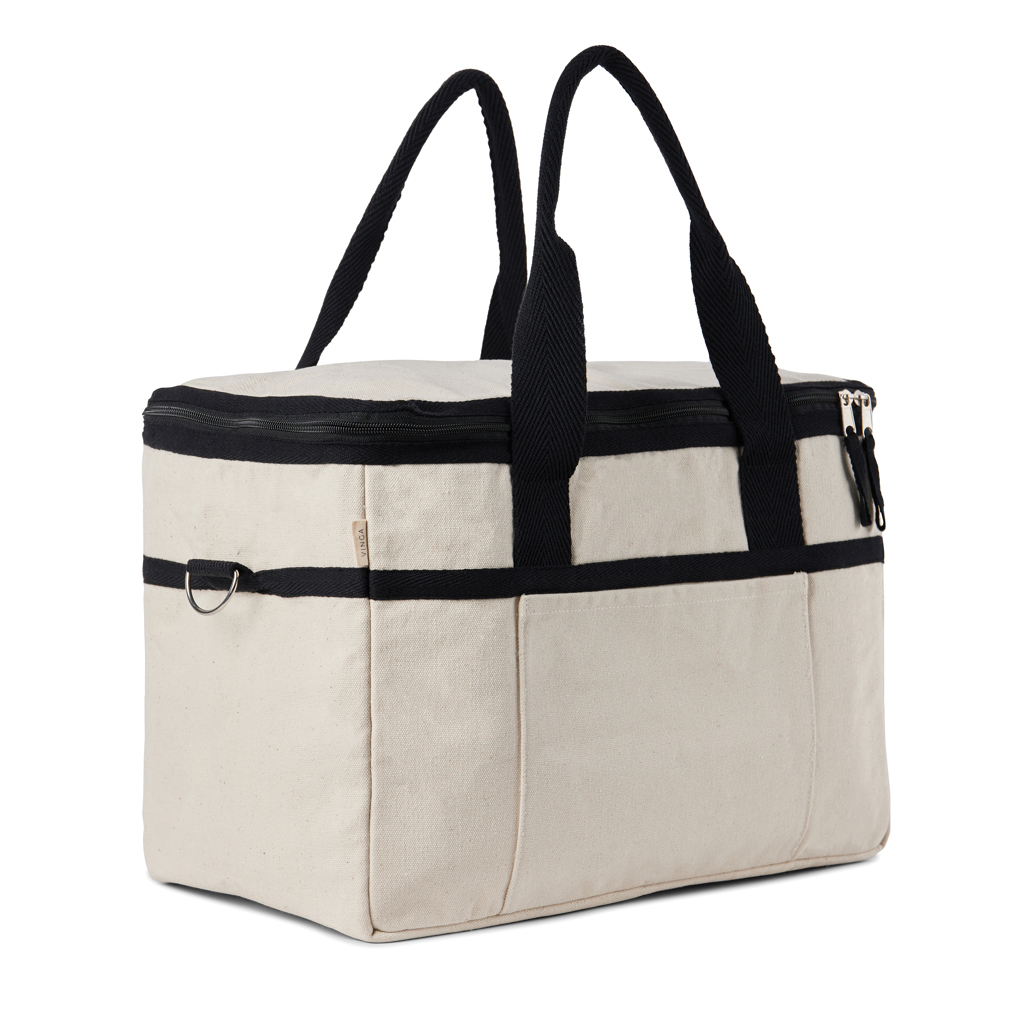 VINGA Volonne AWARE™ Kühlkorb aus recyceltem Canvas, off white