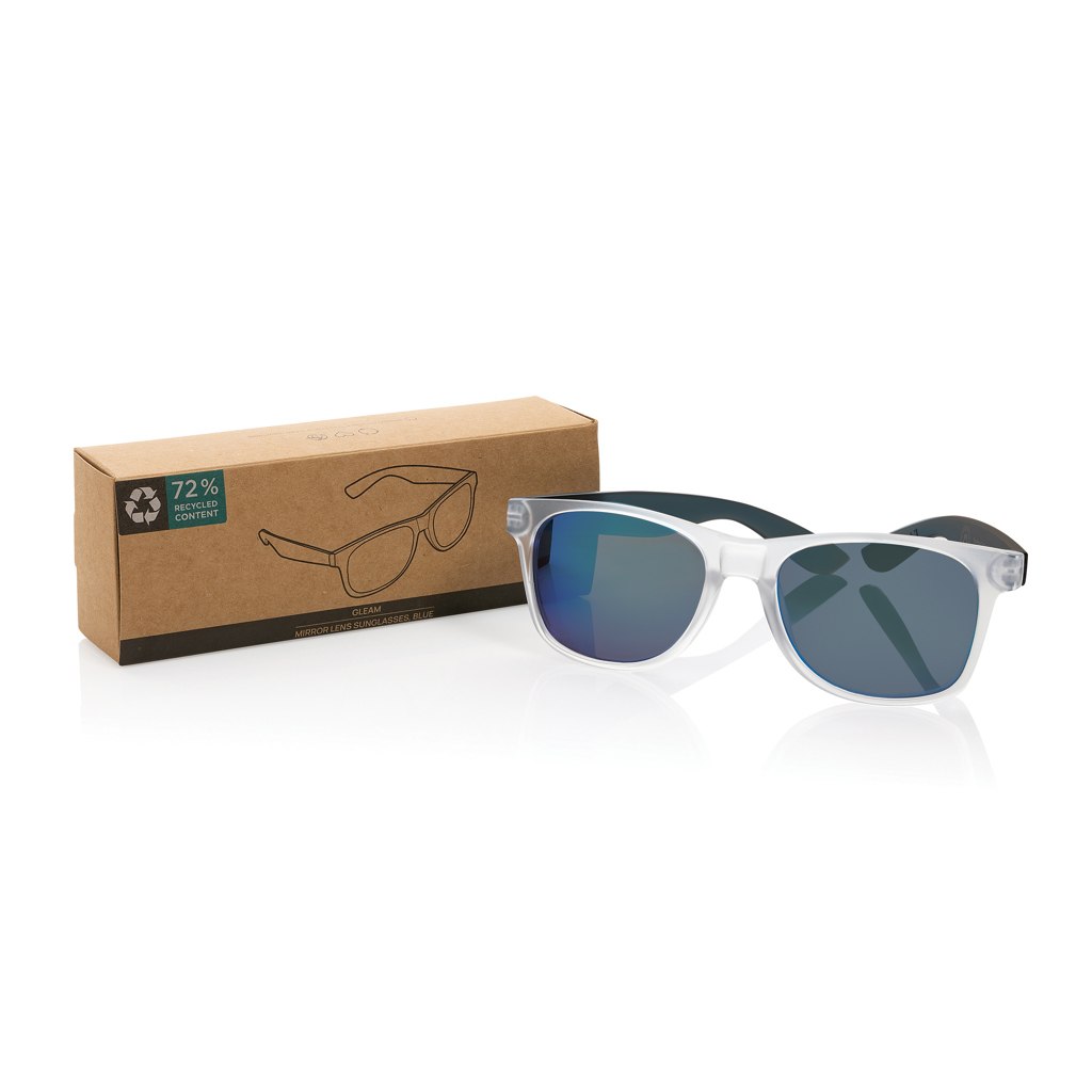 Gleam Sonnenbrille aus RCS rec. PC mit verspiegelten Gläsern, blau