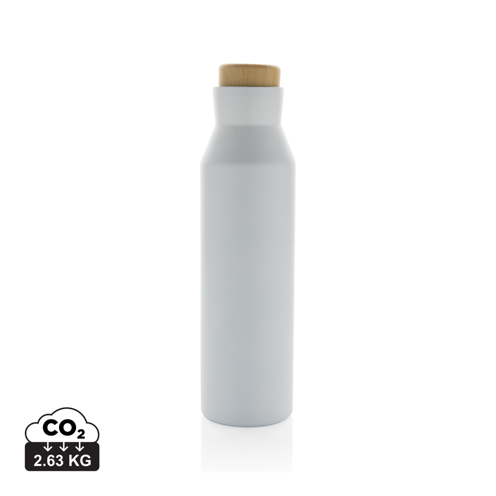 Gaia Vakuumflasche aus RCS recyceltem Stainless-Steel, weiß