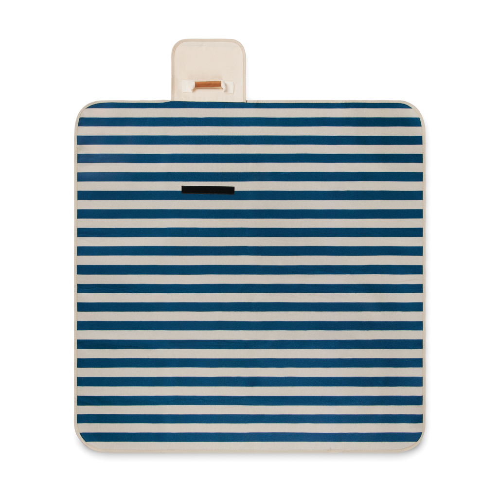 VINGA Alba GRS rPET kleine Picknickdecke, navy blau