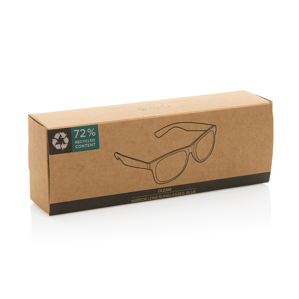 Gleam Sonnenbrille aus RCS rec. PC mit verspiegelten Gläsern, blau