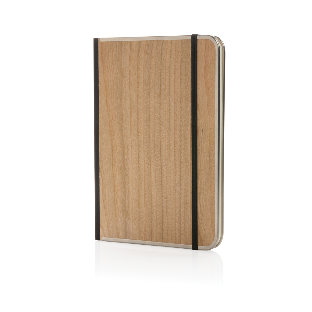 Treeline A5 Deluxe Notizbuch mit Holzeinband, braun