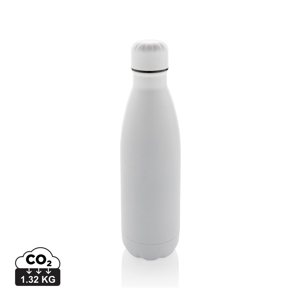 Eureka einwandige Wasserflasche aus RCS rec. Stainless-Steel, weiß