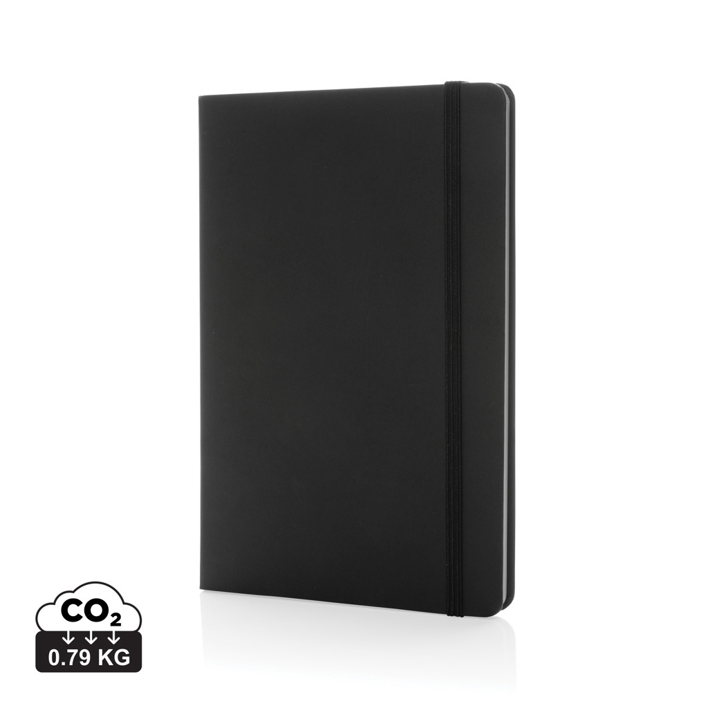 Craftstone A5 Notizbuch aus recycelt. Kraft- und Steinpapier, schwarz