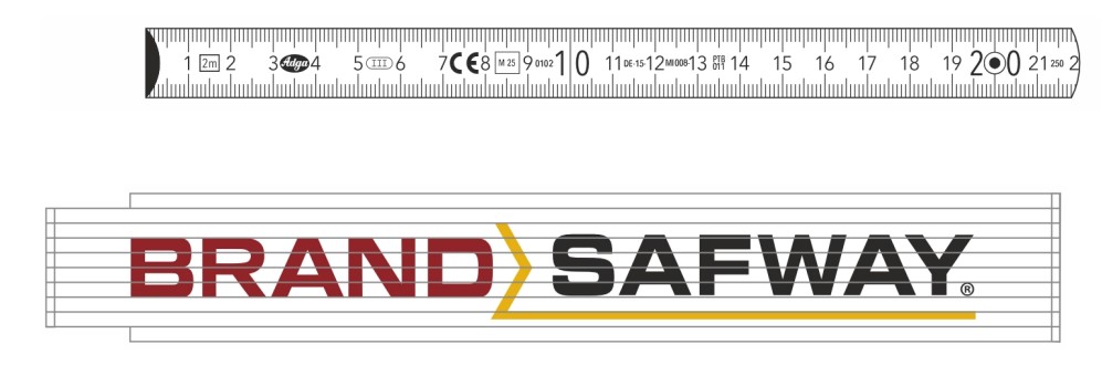 BRAND SAFWAY - Quality folding ruler