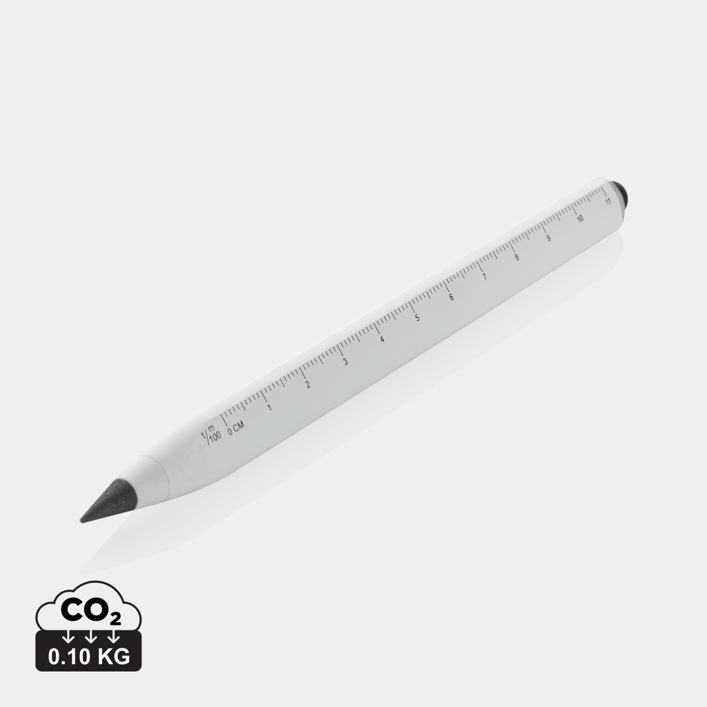 Eon Infinity Multitasking Stift aus RCS recycelt. Aluminium, weiß