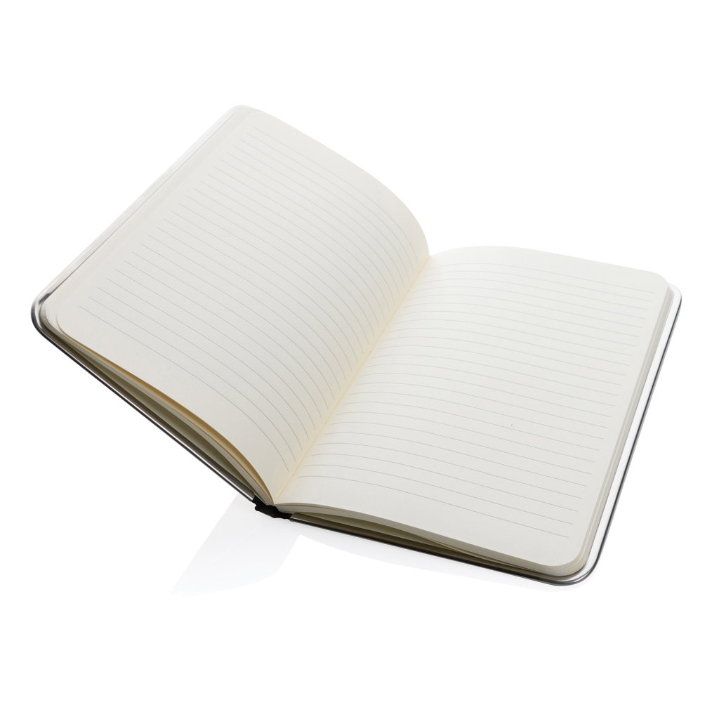 Treeline A5 Deluxe Notizbuch mit Holzeinband, grau