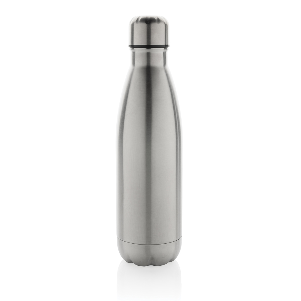 Eureka einwandige Wasserflasche aus RCS rec. Stainless-Steel, silber