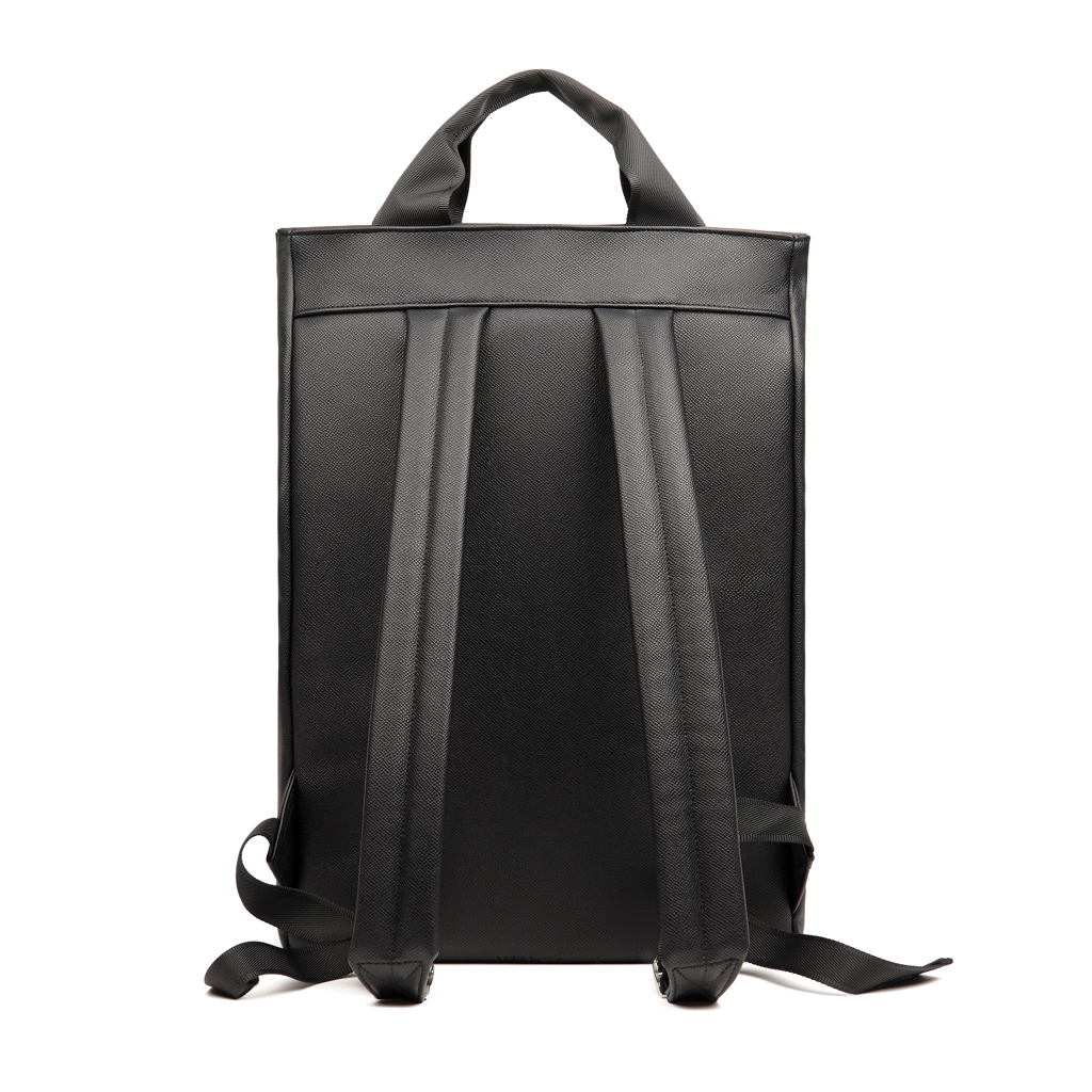 VINGA Bermond Rucksack aus RCS recyceltem PU, schwarz