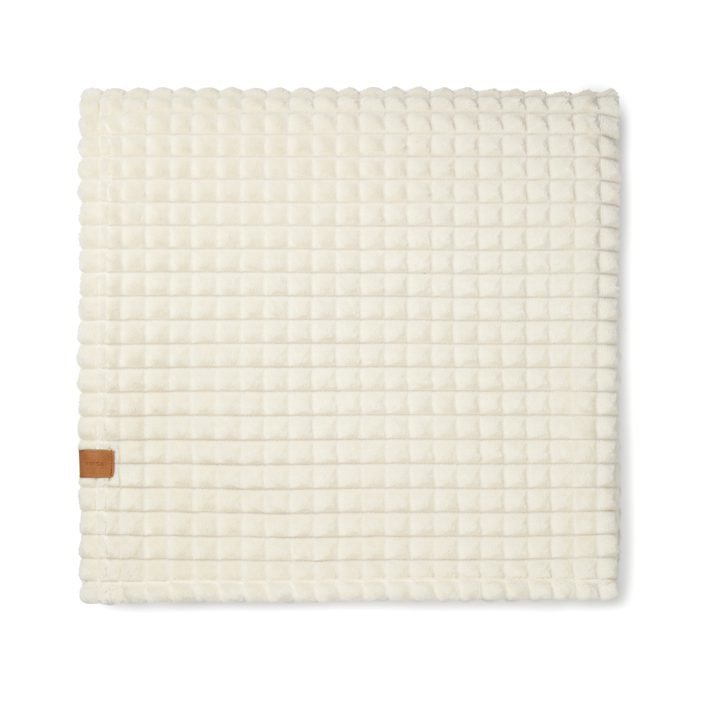 VINGA Branson Decke aus GRS recyceltem PET, beige