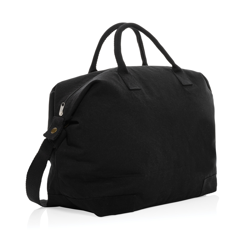 Kezar AWARE™ 500g/m² Wochenendtasche aus recyceltem Canvas, schwarz