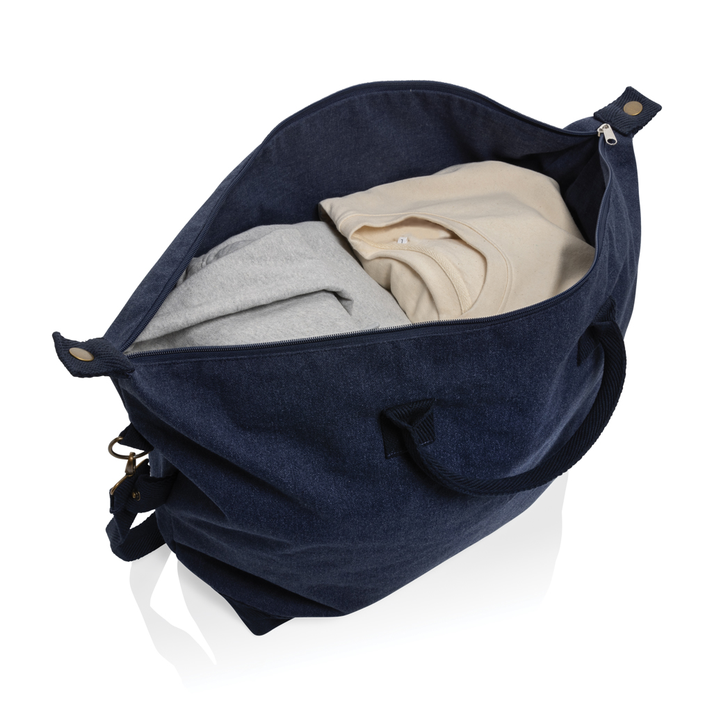 Kezar AWARE™ 500g/m² Wochenendtasche aus recyceltem Canvas, navy blau