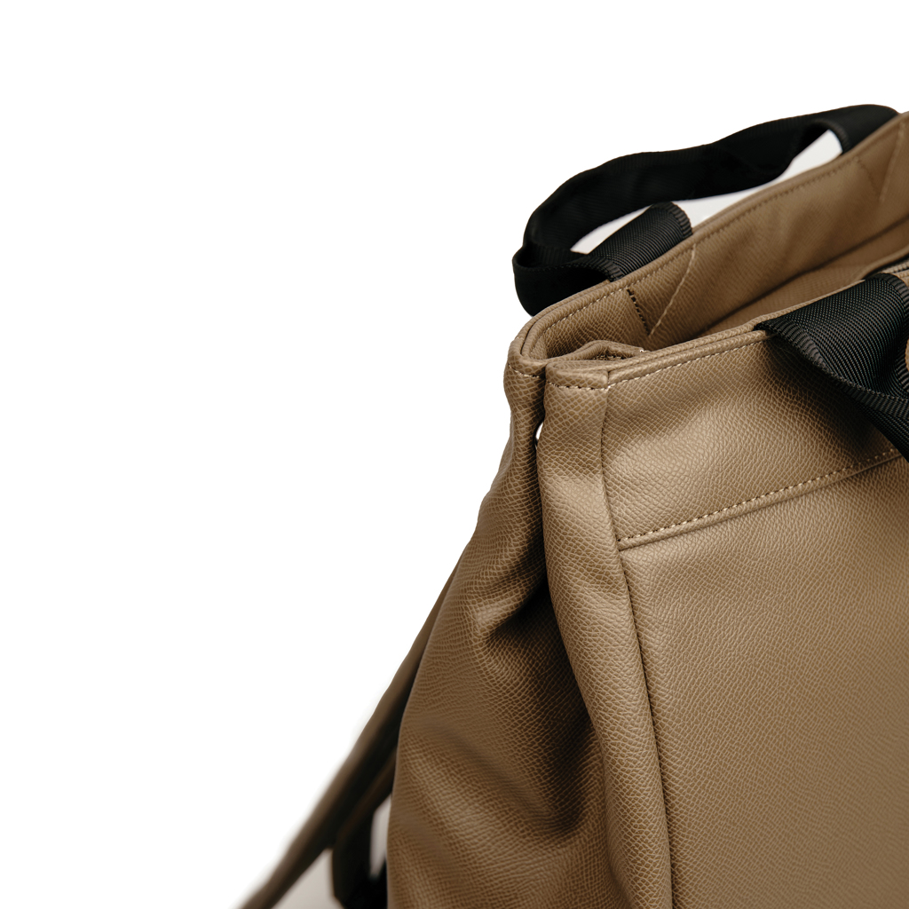 VINGA Bermond Rucksack aus RCS recyceltem PU, braun
