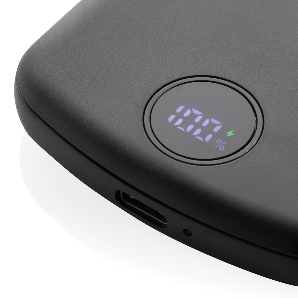 MagBoost 5.000mAh magnetische Powerbank aus RCS rec. Plastik, schwarz
