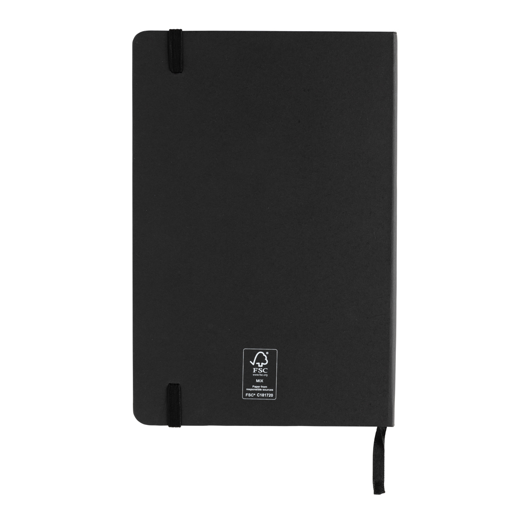 Craftstone A5 Notizbuch aus recycelt. Kraft- und Steinpapier, schwarz