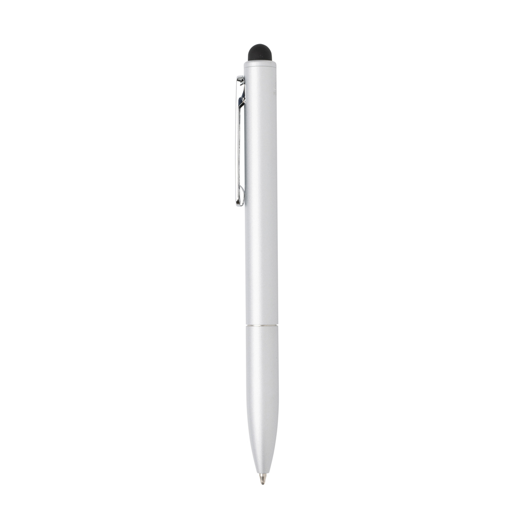 Kymi Stift mit Stylus aus RCS recyceltem Aluminum, silber