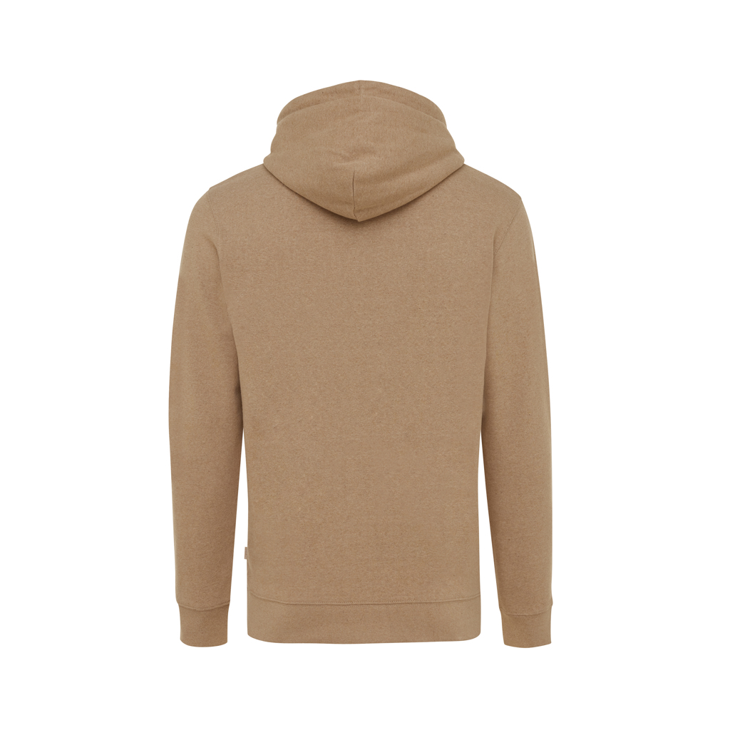 IQONIQ Torres ungefärbter Hoodie aus recycelter Baumwolle, heather brown XXXL