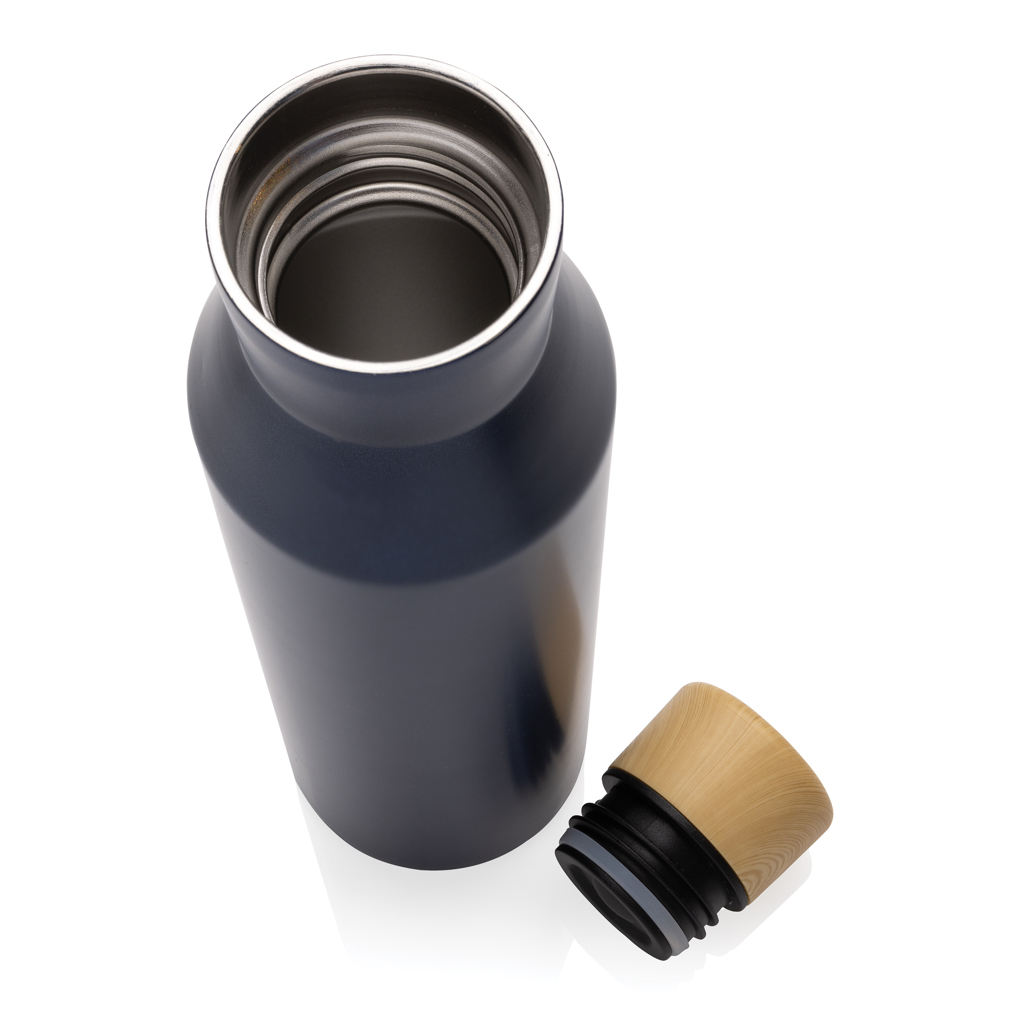 Gaia Vakuumflasche aus RCS recyceltem Stainless-Steel, blau