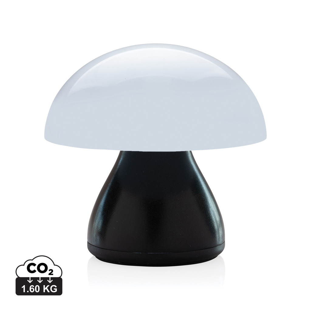 Luming wiederaufladbare USB-Tischlampe aus RCS Kunststoff, schwarz