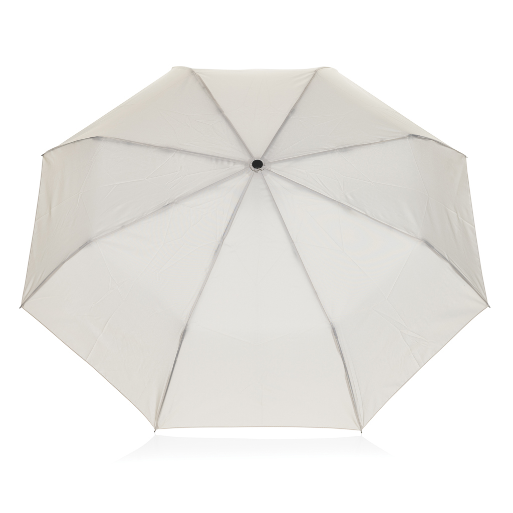 Yara 21“ AWARE™ rPET Regenschirm mit Karabiner, beige
