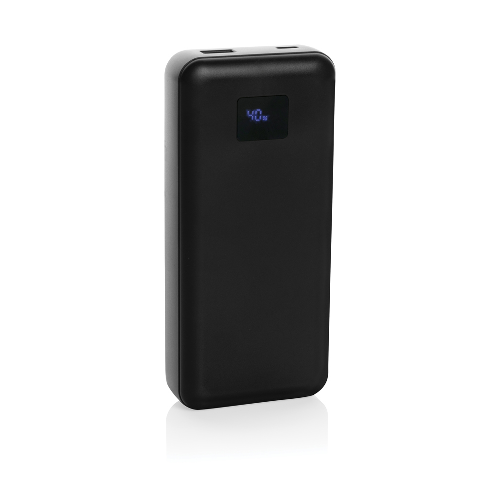 Gridley 20.000mAh 65W Laptop Powerbank aus RCS rPlastik, schwarz