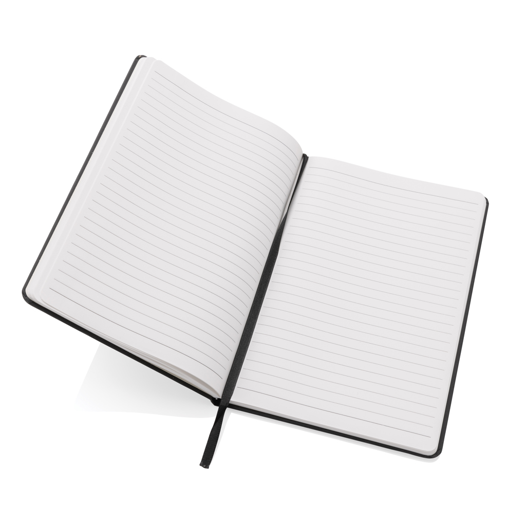 Craftstone A5 Notizbuch aus recycelt. Kraft- und Steinpapier, schwarz