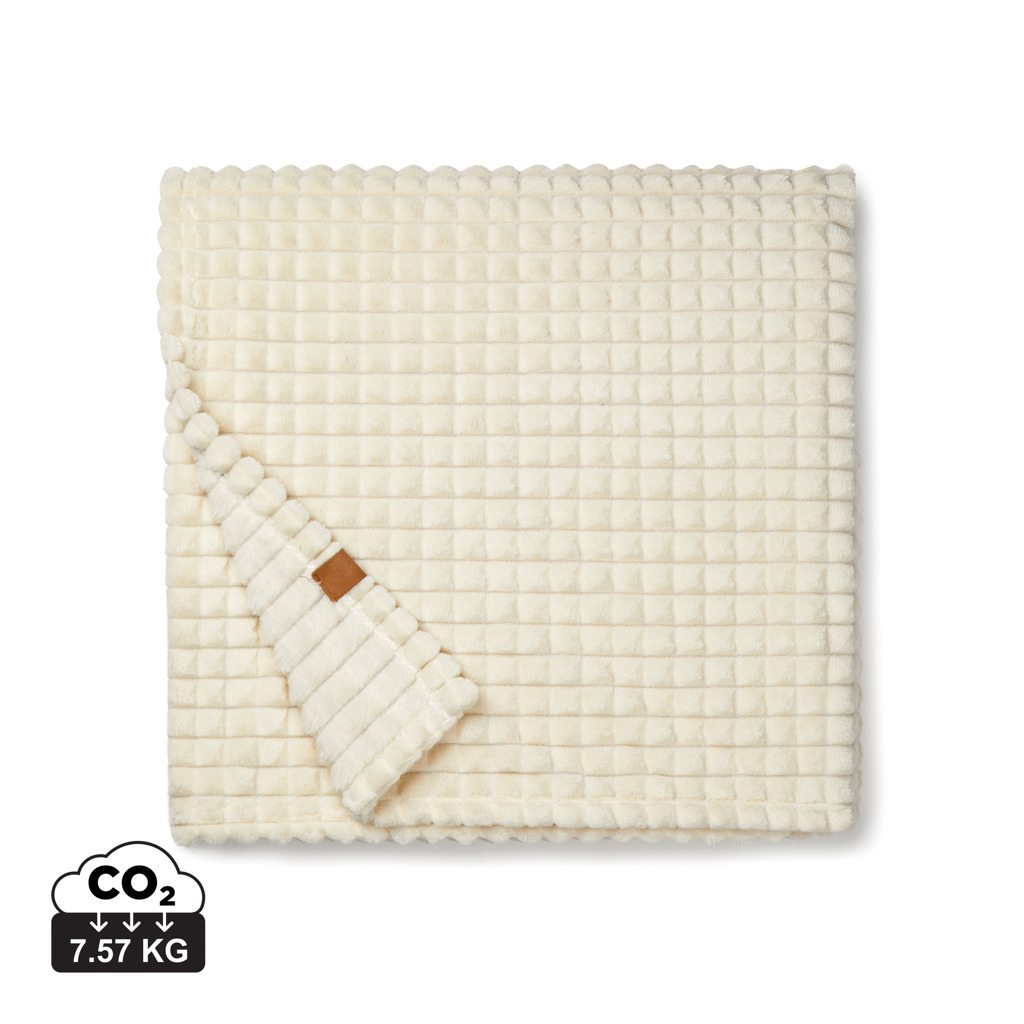 VINGA Branson Decke aus GRS recyceltem PET, beige