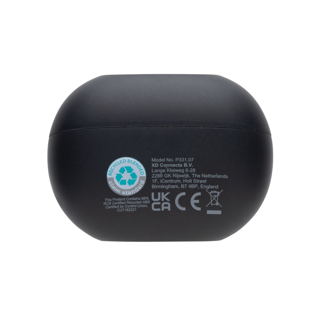 Prolink Hybrid-Kopfhörer ANC/ENC aus RCS rec. Kunststoff, schwarz