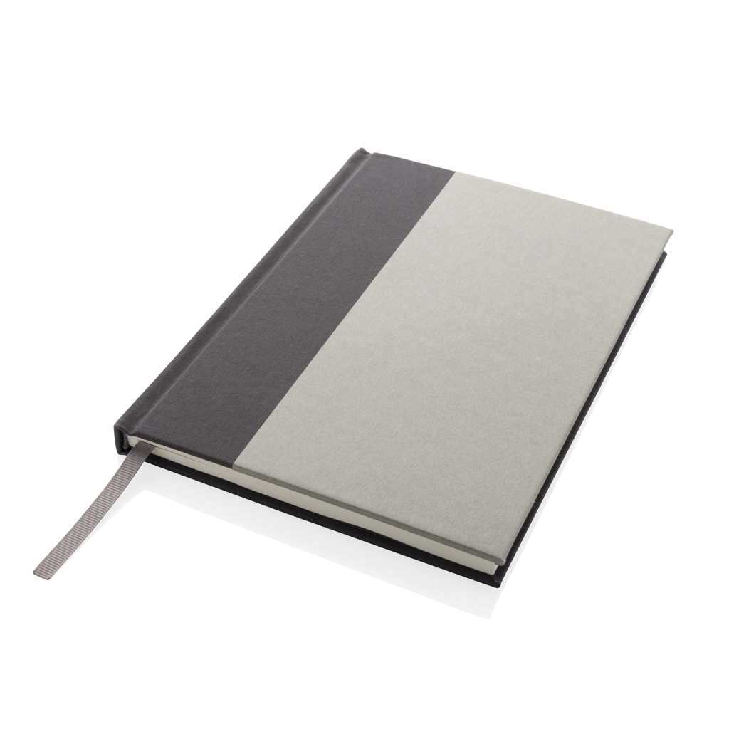 Words GRS zertifiziertes RPET & Kraft Notizbuch A5, grau