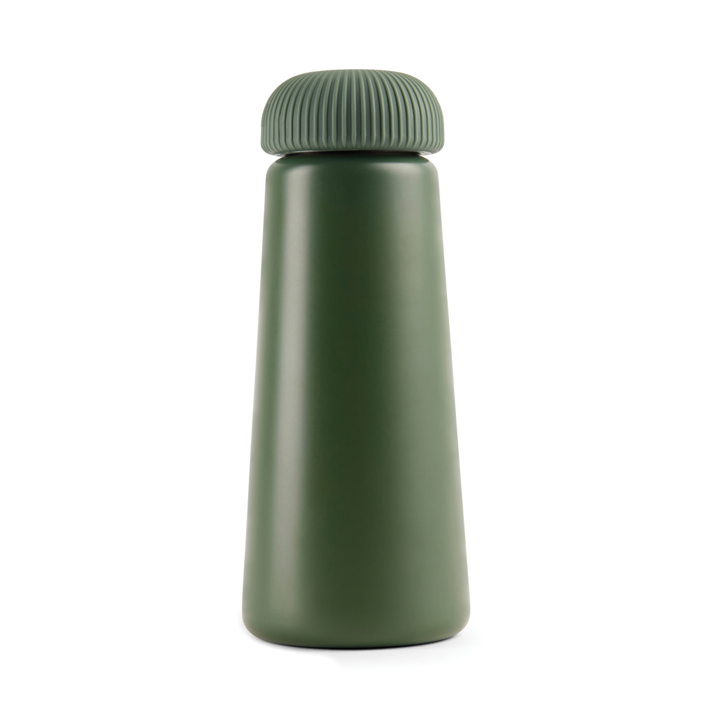 VINGA Erie 450ml Vakuumflasche aus RCS recyceltem Stahl, grün