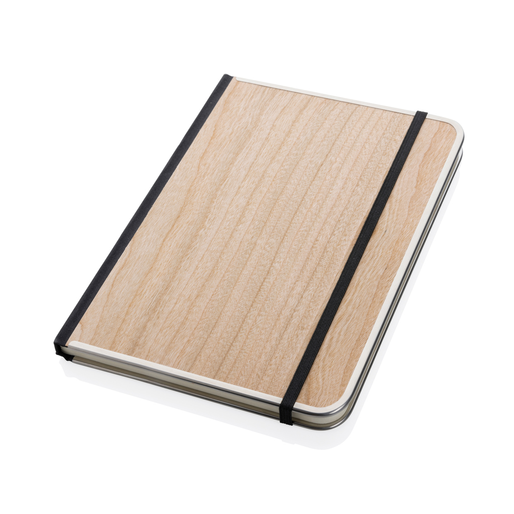 Treeline A5 Deluxe Notizbuch mit Holzeinband, braun