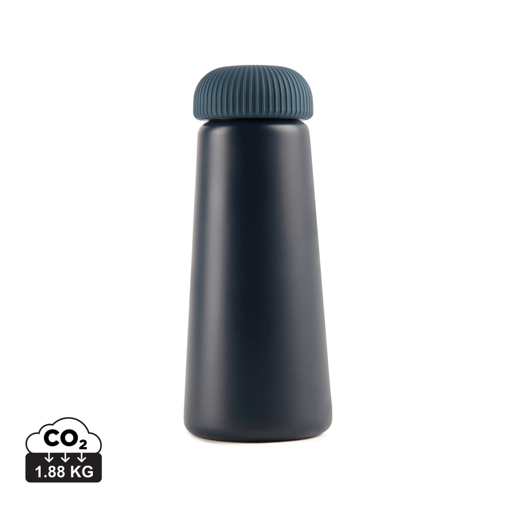 VINGA Erie 450ml Vakuumflasche aus RCS recyceltem Stahl, blau