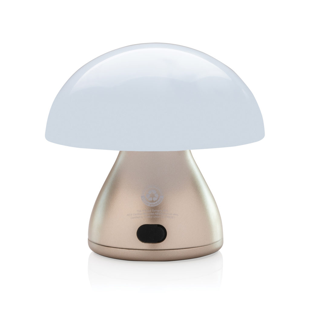 Luming wiederaufladbare USB-Tischlampe aus RCS Kunststoff, Bronze