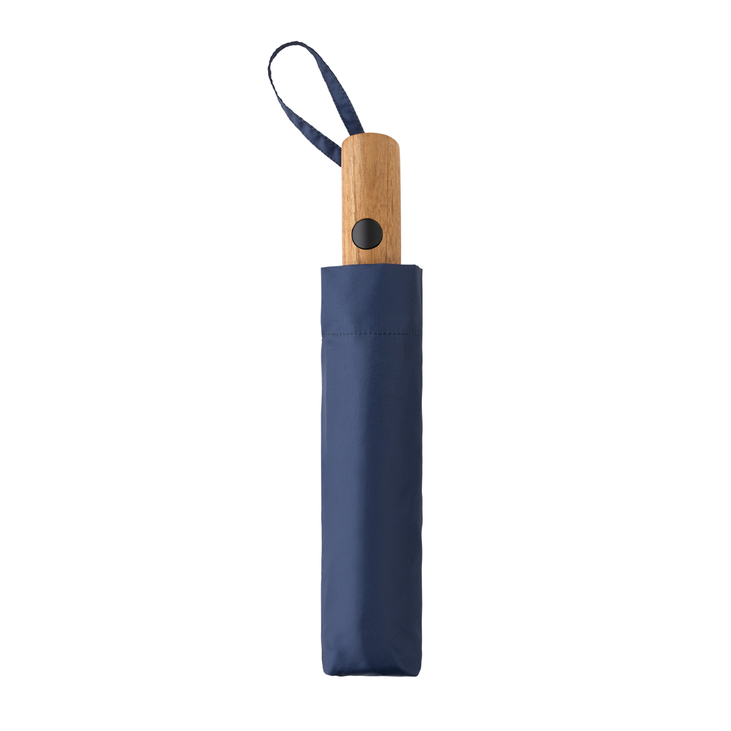 Kaycey 21“ Auto-Open Mini-Regenschirm aus AWARE™ rPET, navy blau