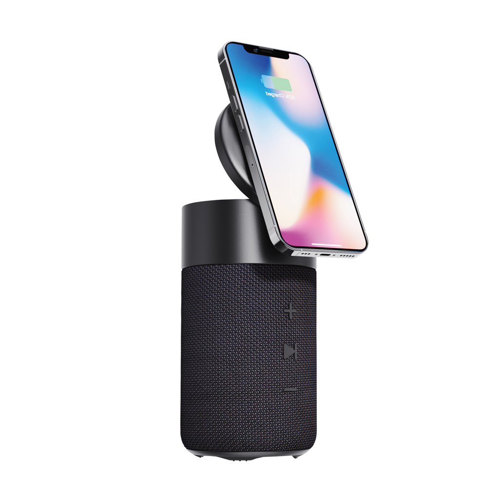 Urban Vitamin Anaheim RCS recycelter 10W Speaker,15W Charger, schwarz