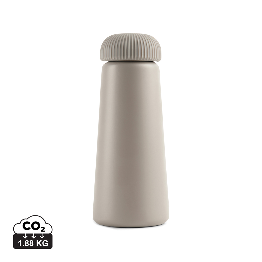 VINGA Erie 450ml Vakuumflasche aus RCS recyceltem Stahl, grau