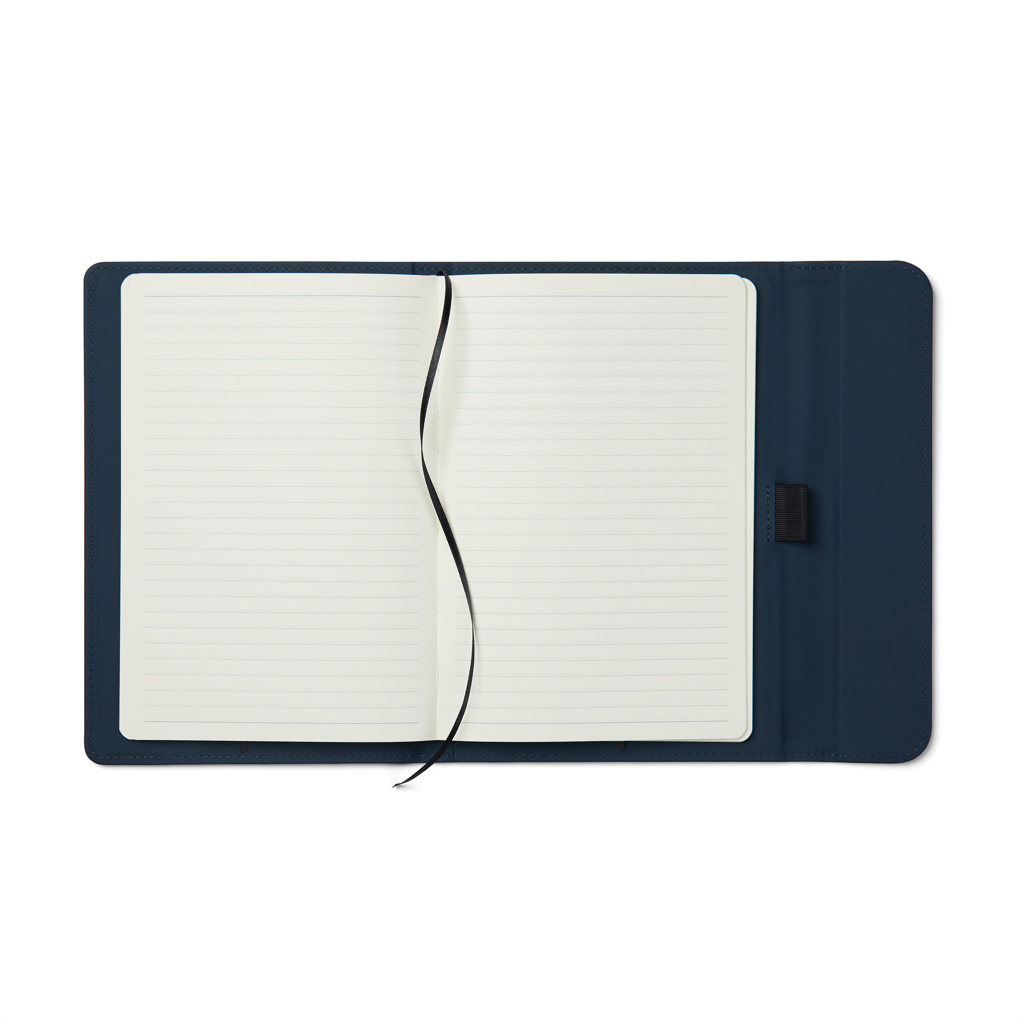 VINGA Baltimore GRS-zertifiziertes Papier & PU-Notizbuch, navy blau